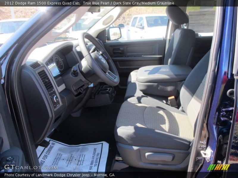 True Blue Pearl / Dark Slate Gray/Medium Graystone 2012 Dodge Ram 1500 Express Quad Cab