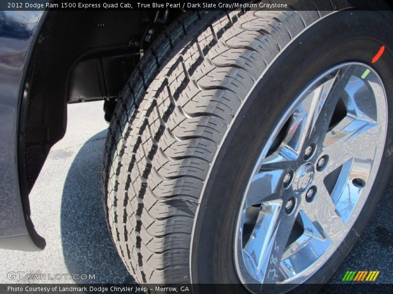 True Blue Pearl / Dark Slate Gray/Medium Graystone 2012 Dodge Ram 1500 Express Quad Cab