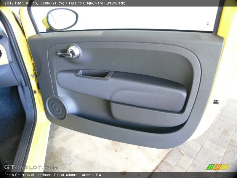 Giallo (Yellow) / Tessuto Grigio/Nero (Grey/Black) 2012 Fiat 500 Pop