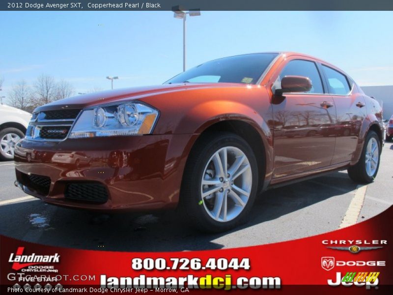 Copperhead Pearl / Black 2012 Dodge Avenger SXT