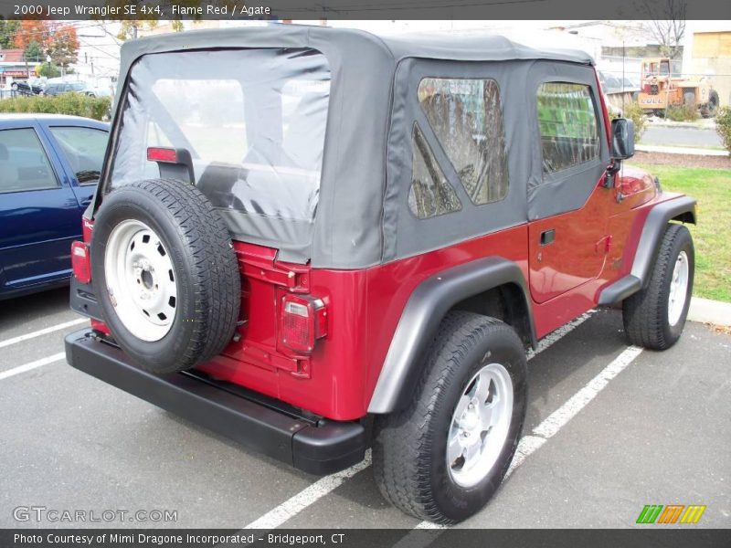 Flame Red / Agate 2000 Jeep Wrangler SE 4x4