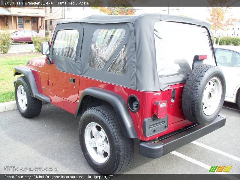 Flame Red / Agate 2000 Jeep Wrangler SE 4x4