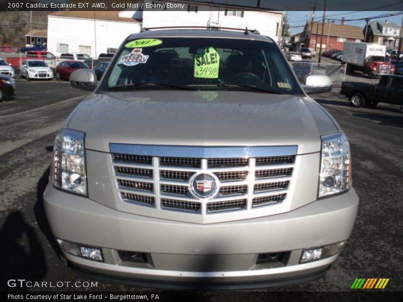 Gold Mist / Ebony/Ebony 2007 Cadillac Escalade EXT AWD