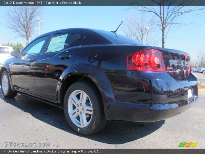 Blackberry Pearl / Black 2012 Dodge Avenger SXT