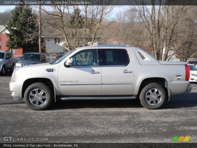 Gold Mist / Ebony/Ebony 2007 Cadillac Escalade EXT AWD