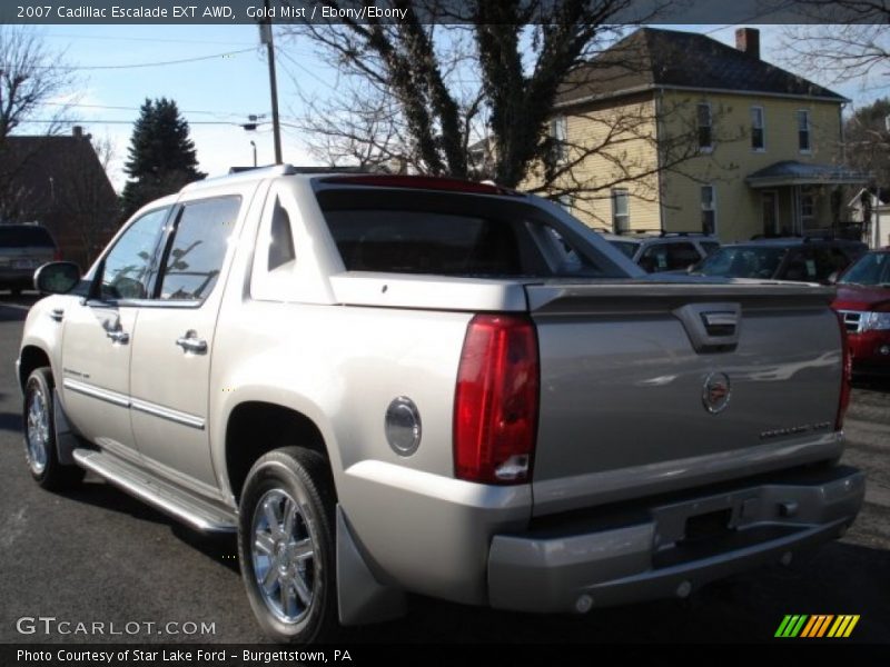 Gold Mist / Ebony/Ebony 2007 Cadillac Escalade EXT AWD