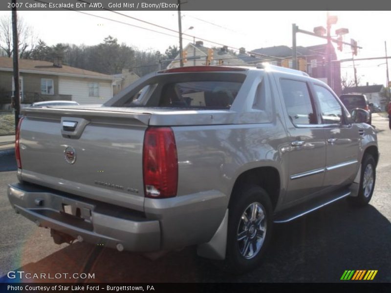 Gold Mist / Ebony/Ebony 2007 Cadillac Escalade EXT AWD