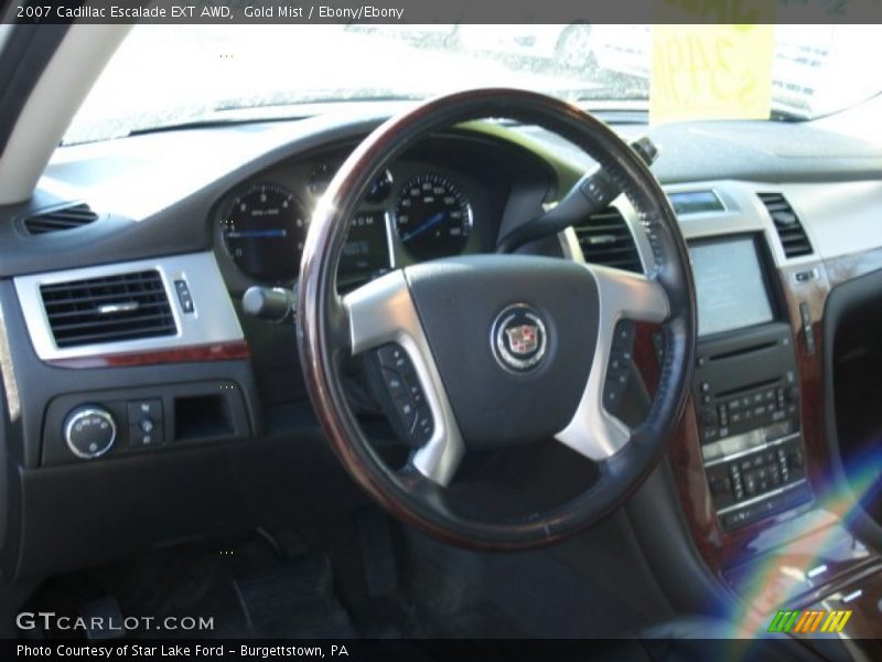 Gold Mist / Ebony/Ebony 2007 Cadillac Escalade EXT AWD