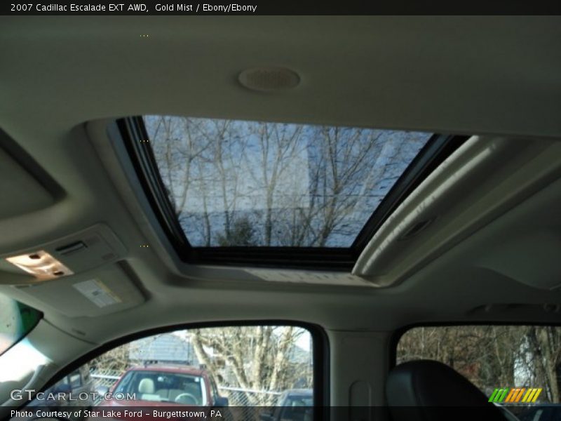 Gold Mist / Ebony/Ebony 2007 Cadillac Escalade EXT AWD