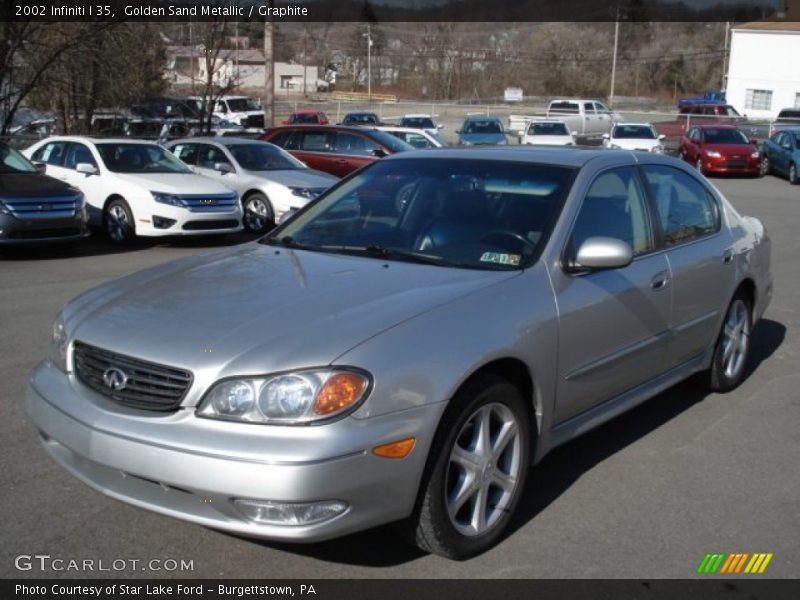 Golden Sand Metallic / Graphite 2002 Infiniti I 35