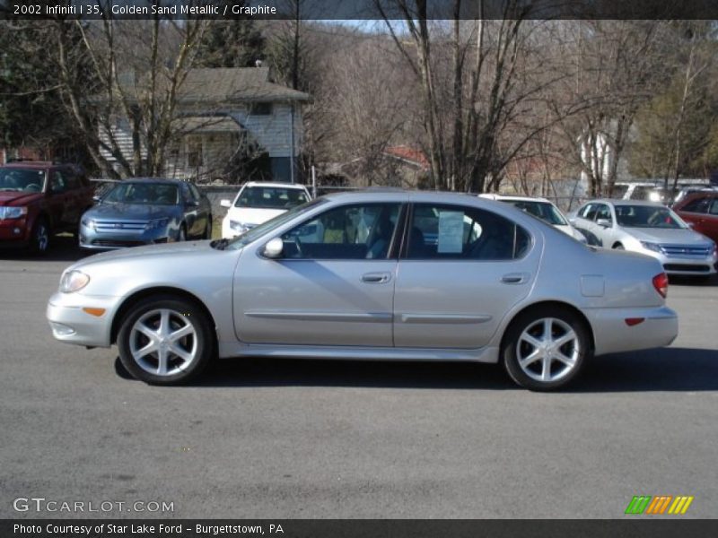 Golden Sand Metallic / Graphite 2002 Infiniti I 35