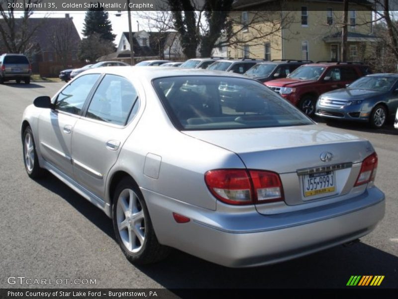 Golden Sand Metallic / Graphite 2002 Infiniti I 35