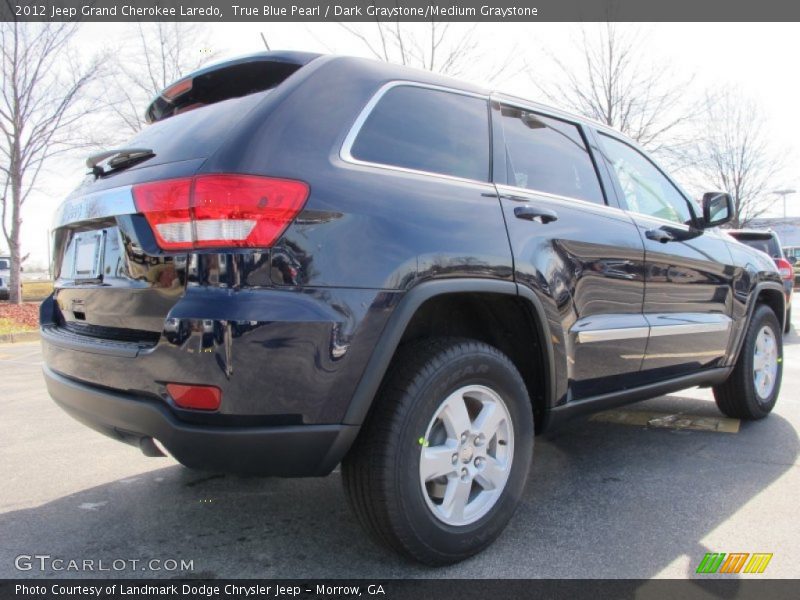 True Blue Pearl / Dark Graystone/Medium Graystone 2012 Jeep Grand Cherokee Laredo