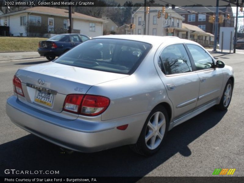 Golden Sand Metallic / Graphite 2002 Infiniti I 35