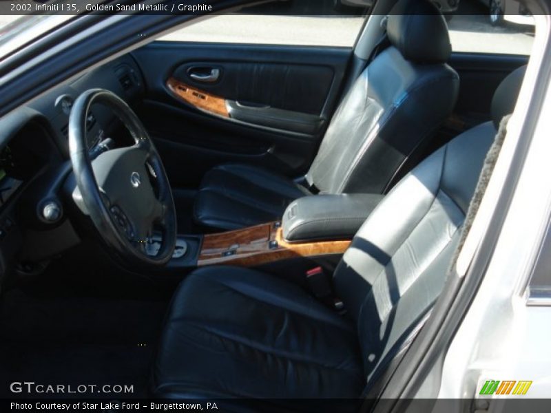 Golden Sand Metallic / Graphite 2002 Infiniti I 35