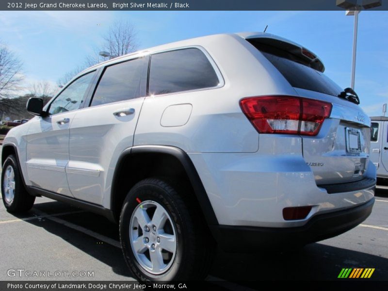 Bright Silver Metallic / Black 2012 Jeep Grand Cherokee Laredo
