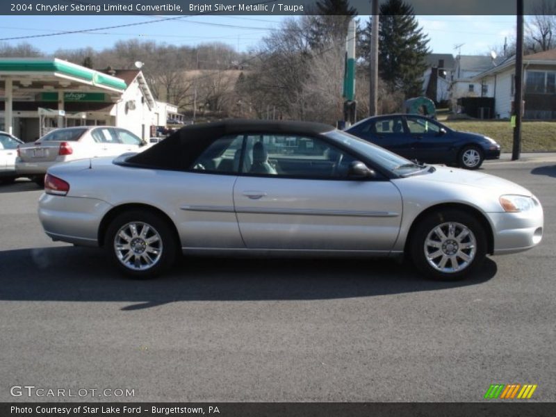 Bright Silver Metallic / Taupe 2004 Chrysler Sebring Limited Convertible