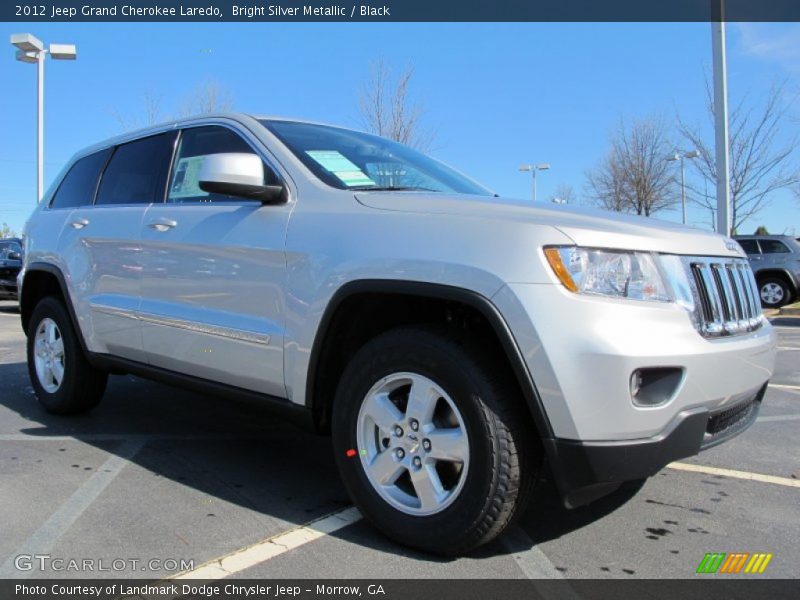 Bright Silver Metallic / Black 2012 Jeep Grand Cherokee Laredo