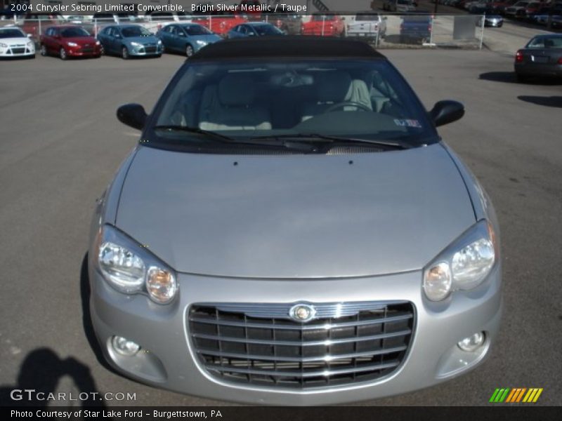 Bright Silver Metallic / Taupe 2004 Chrysler Sebring Limited Convertible
