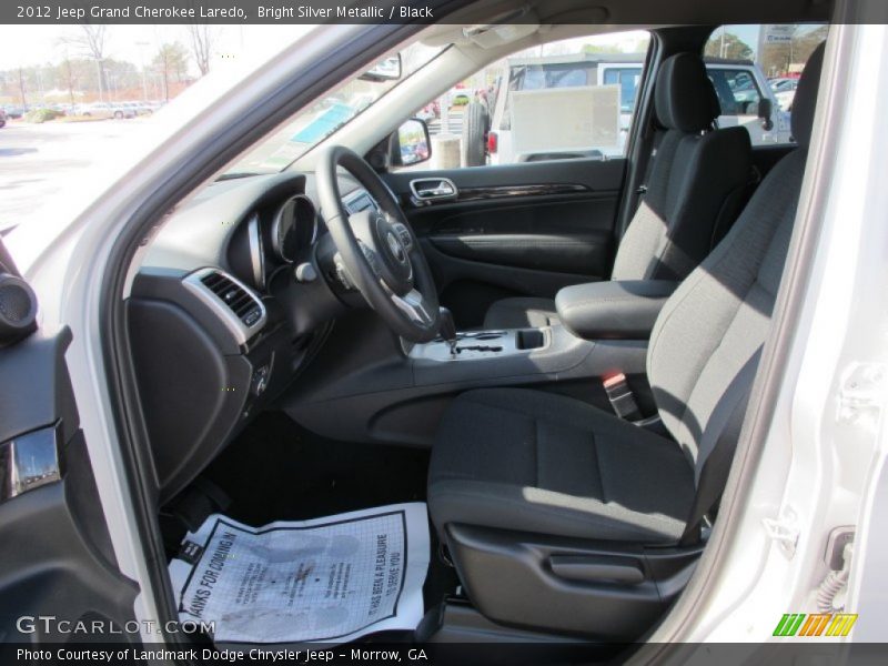 Bright Silver Metallic / Black 2012 Jeep Grand Cherokee Laredo