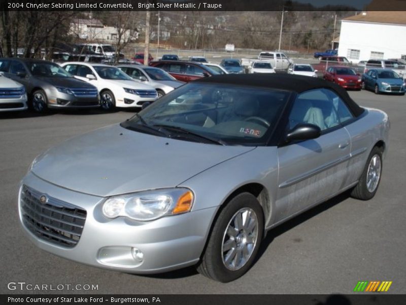 Bright Silver Metallic / Taupe 2004 Chrysler Sebring Limited Convertible