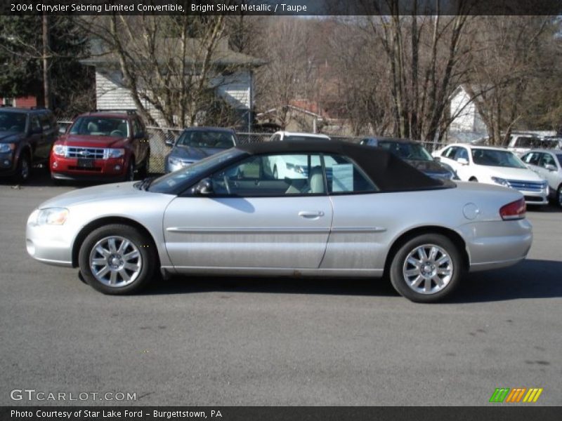 Bright Silver Metallic / Taupe 2004 Chrysler Sebring Limited Convertible