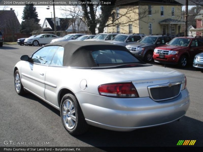 Bright Silver Metallic / Taupe 2004 Chrysler Sebring Limited Convertible