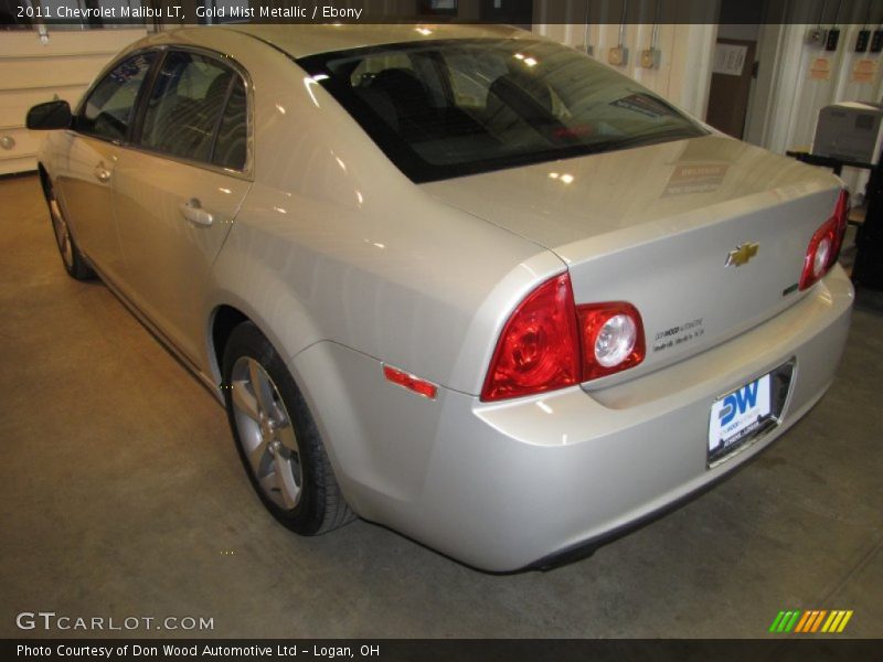 Gold Mist Metallic / Ebony 2011 Chevrolet Malibu LT