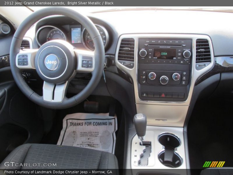 Bright Silver Metallic / Black 2012 Jeep Grand Cherokee Laredo