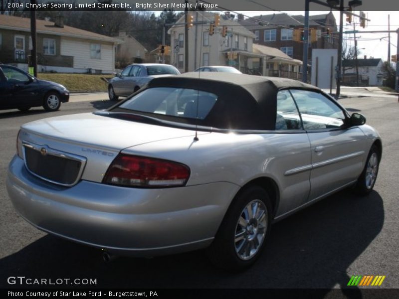 Bright Silver Metallic / Taupe 2004 Chrysler Sebring Limited Convertible