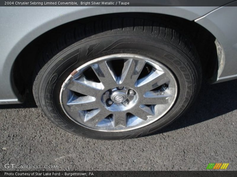 Bright Silver Metallic / Taupe 2004 Chrysler Sebring Limited Convertible
