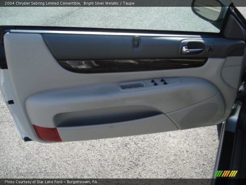 Bright Silver Metallic / Taupe 2004 Chrysler Sebring Limited Convertible