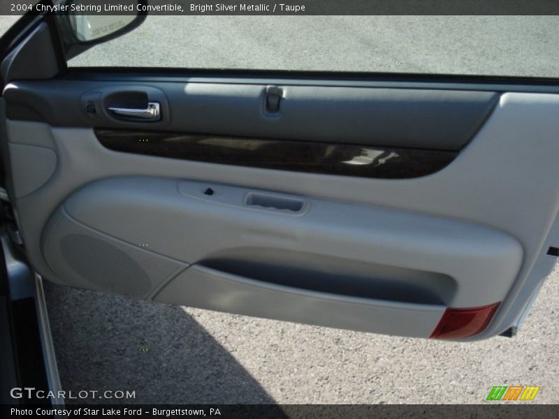 Bright Silver Metallic / Taupe 2004 Chrysler Sebring Limited Convertible