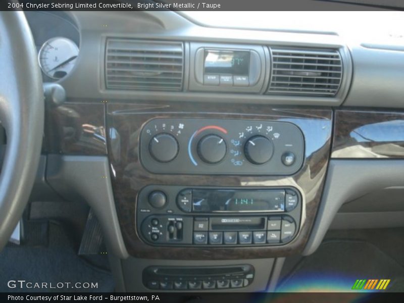 Bright Silver Metallic / Taupe 2004 Chrysler Sebring Limited Convertible