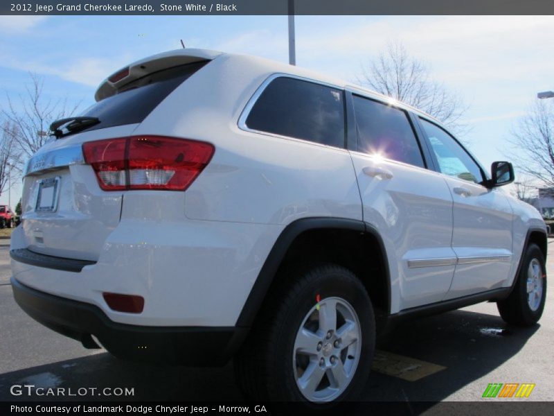 Stone White / Black 2012 Jeep Grand Cherokee Laredo