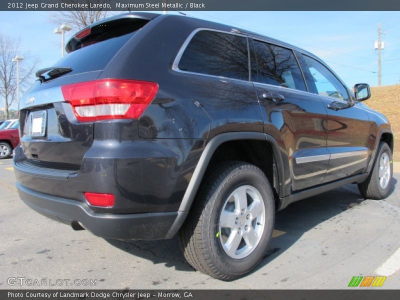 Maximum Steel Metallic / Black 2012 Jeep Grand Cherokee Laredo