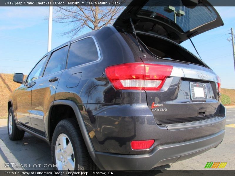 Maximum Steel Metallic / Black 2012 Jeep Grand Cherokee Laredo