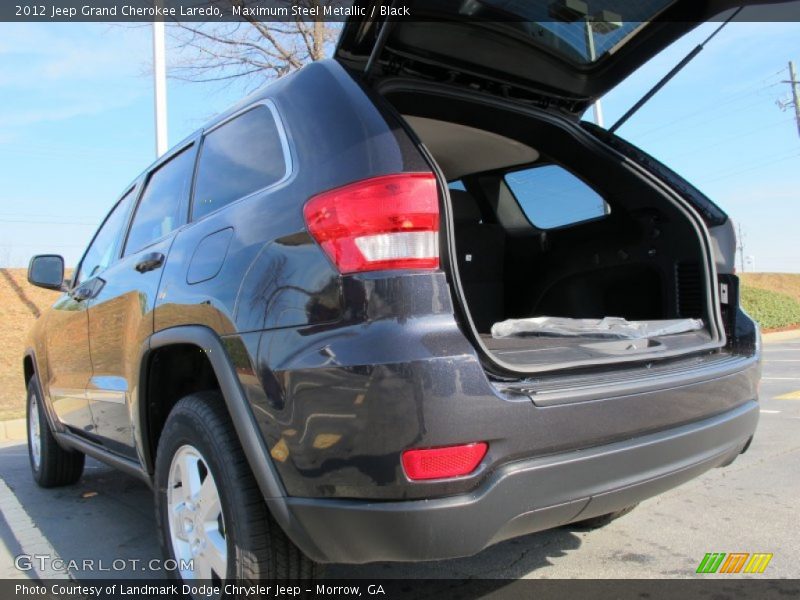 Maximum Steel Metallic / Black 2012 Jeep Grand Cherokee Laredo