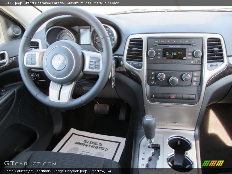 Maximum Steel Metallic / Black 2012 Jeep Grand Cherokee Laredo