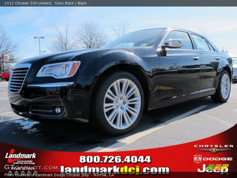 Gloss Black / Black 2012 Chrysler 300 Limited