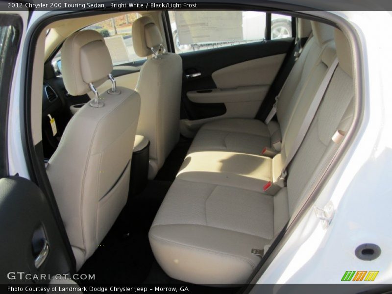 Bright White / Black/Light Frost 2012 Chrysler 200 Touring Sedan