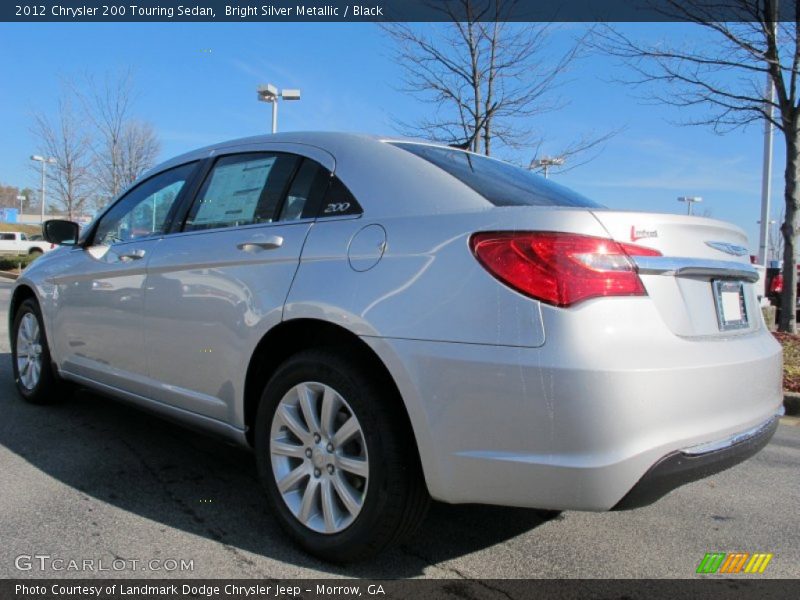 Bright Silver Metallic / Black 2012 Chrysler 200 Touring Sedan