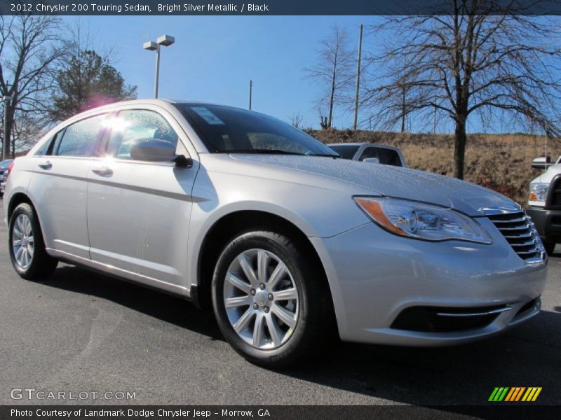 Bright Silver Metallic / Black 2012 Chrysler 200 Touring Sedan