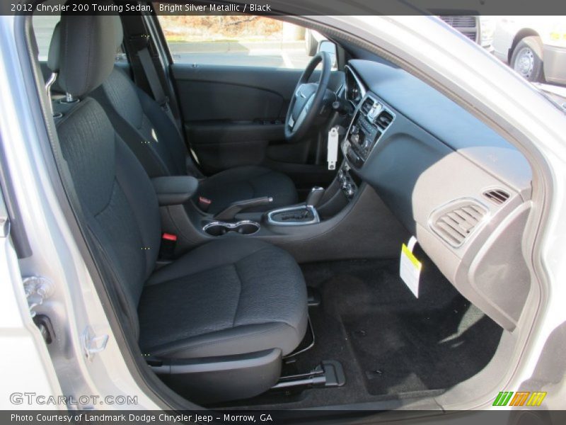 Bright Silver Metallic / Black 2012 Chrysler 200 Touring Sedan
