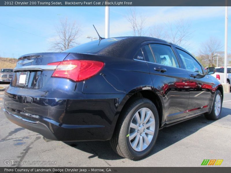 Blackberry Pearl Coat / Black/Light Frost 2012 Chrysler 200 Touring Sedan