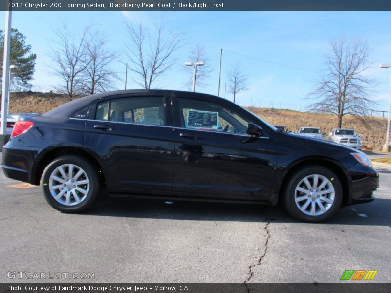 Blackberry Pearl Coat / Black/Light Frost 2012 Chrysler 200 Touring Sedan