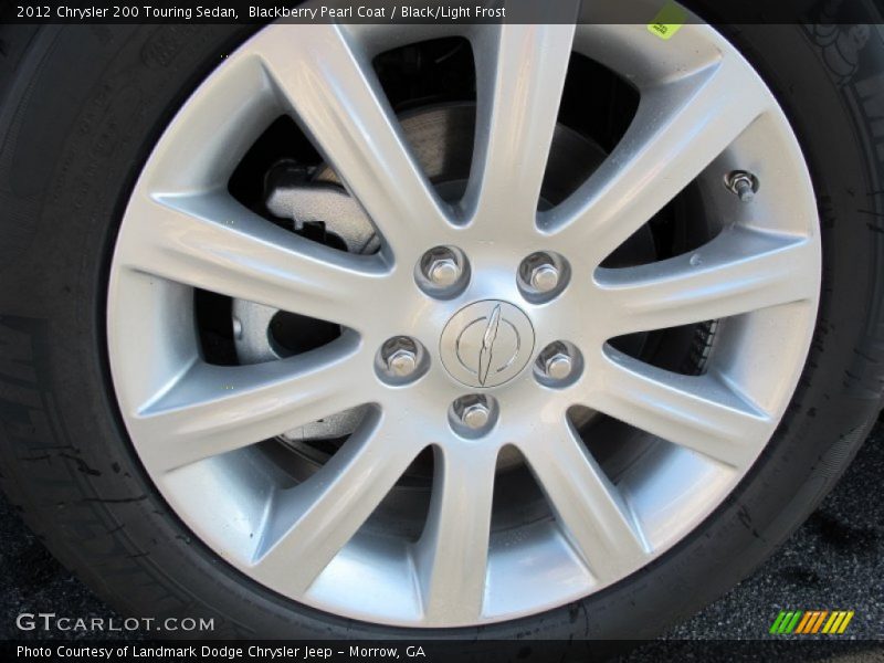 Blackberry Pearl Coat / Black/Light Frost 2012 Chrysler 200 Touring Sedan