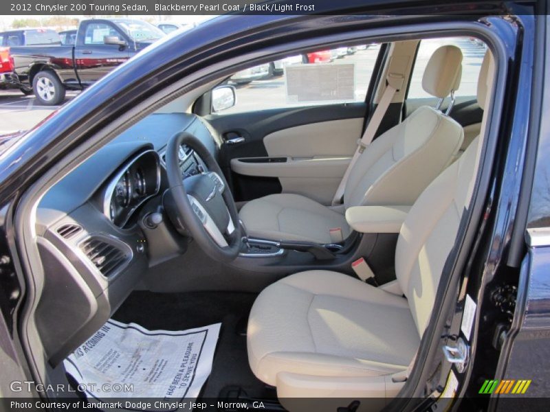 Blackberry Pearl Coat / Black/Light Frost 2012 Chrysler 200 Touring Sedan