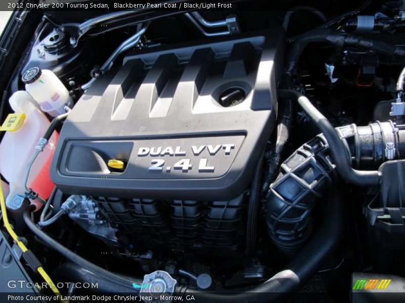 Blackberry Pearl Coat / Black/Light Frost 2012 Chrysler 200 Touring Sedan