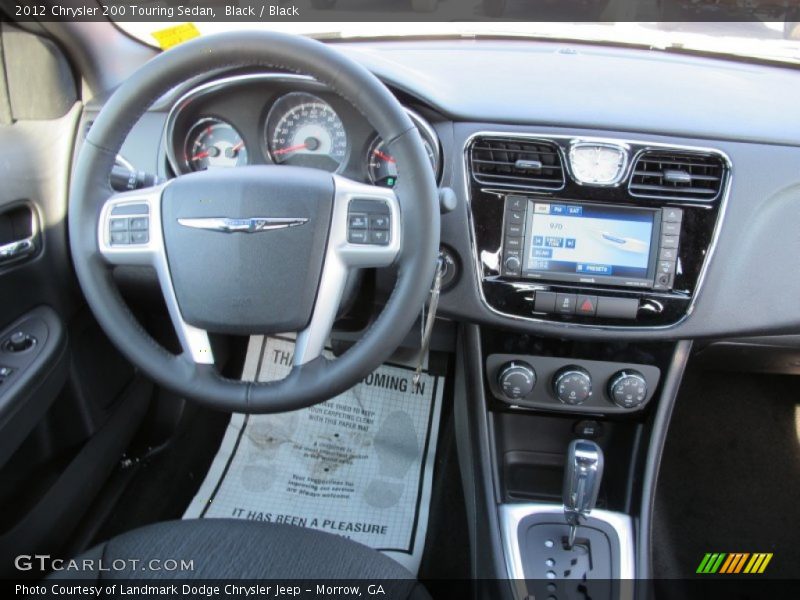 Black / Black 2012 Chrysler 200 Touring Sedan